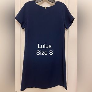 Lulus navy shift dress